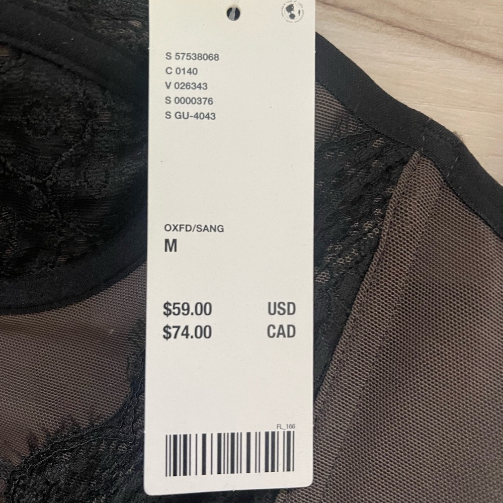 Urban Outfitters Black Sheer Lace Bustier - Picture 4 of 5
